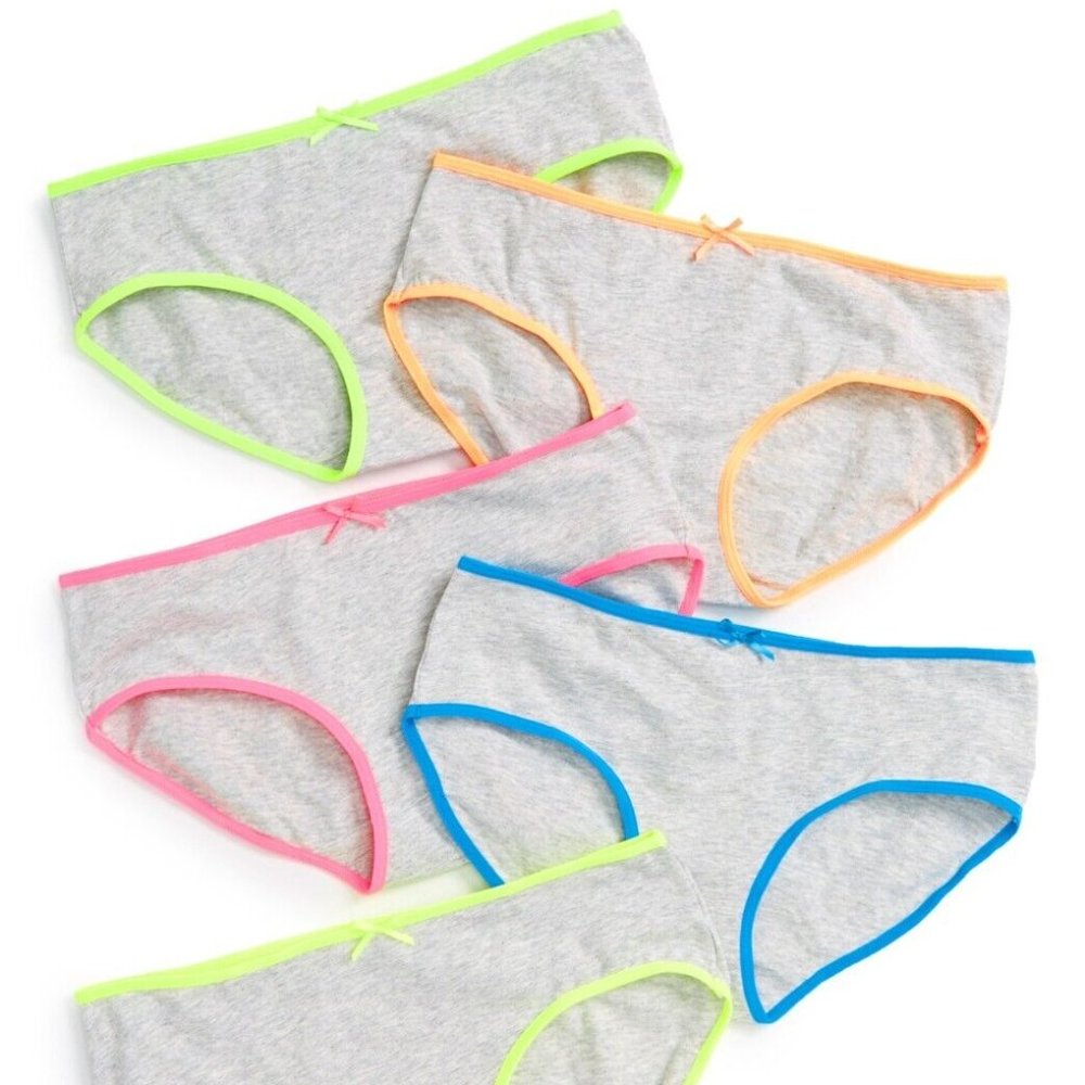 Tucker + Tate 5-Pack Hipster Briefs in Grey Neon Pack Size 4-5